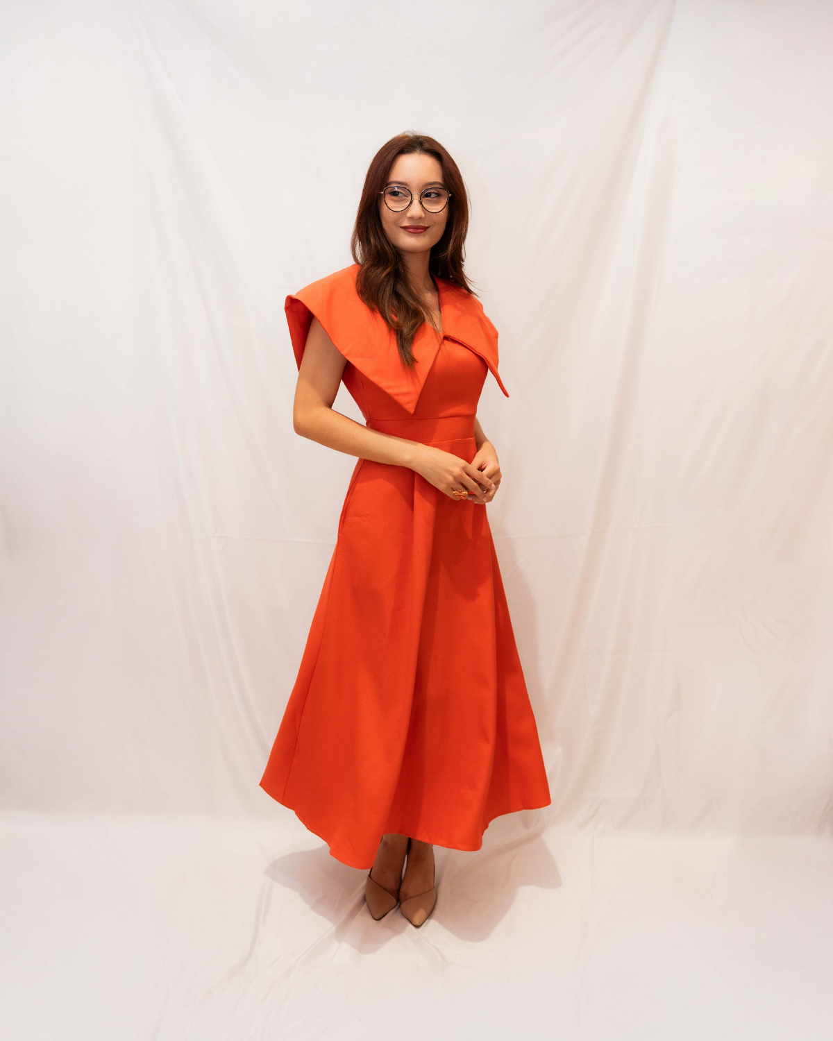 Robe Longue avec Manches larges