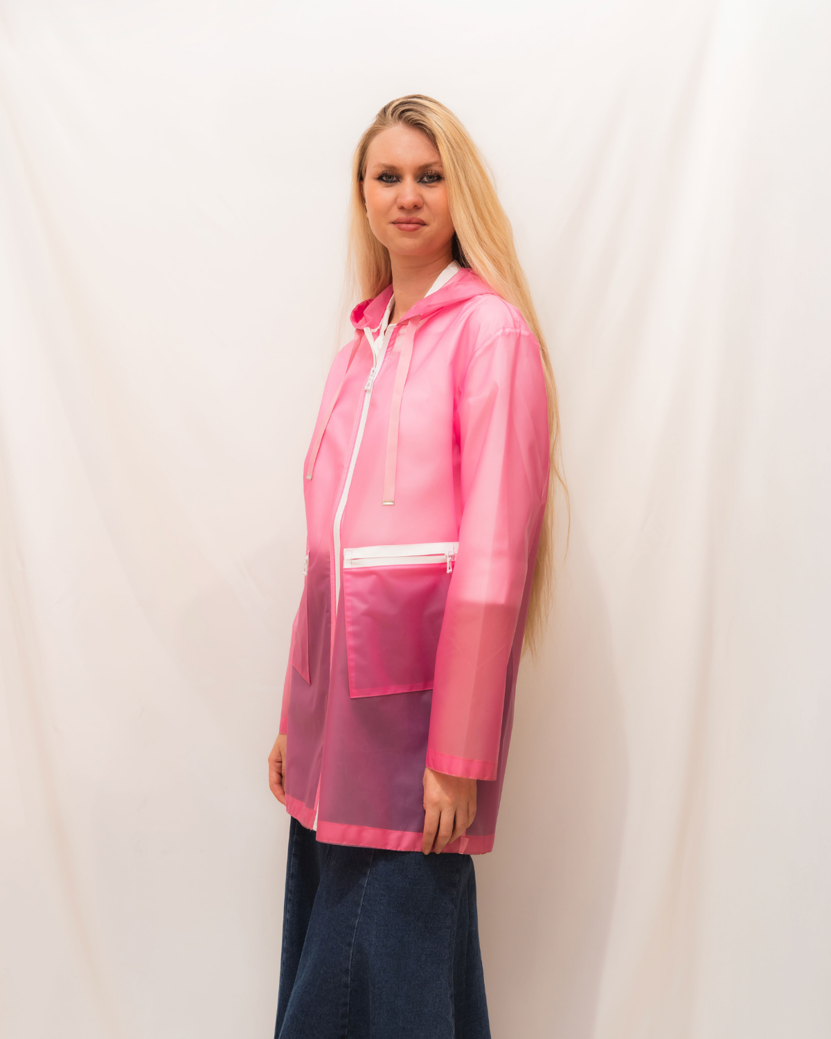 Imperméable rose