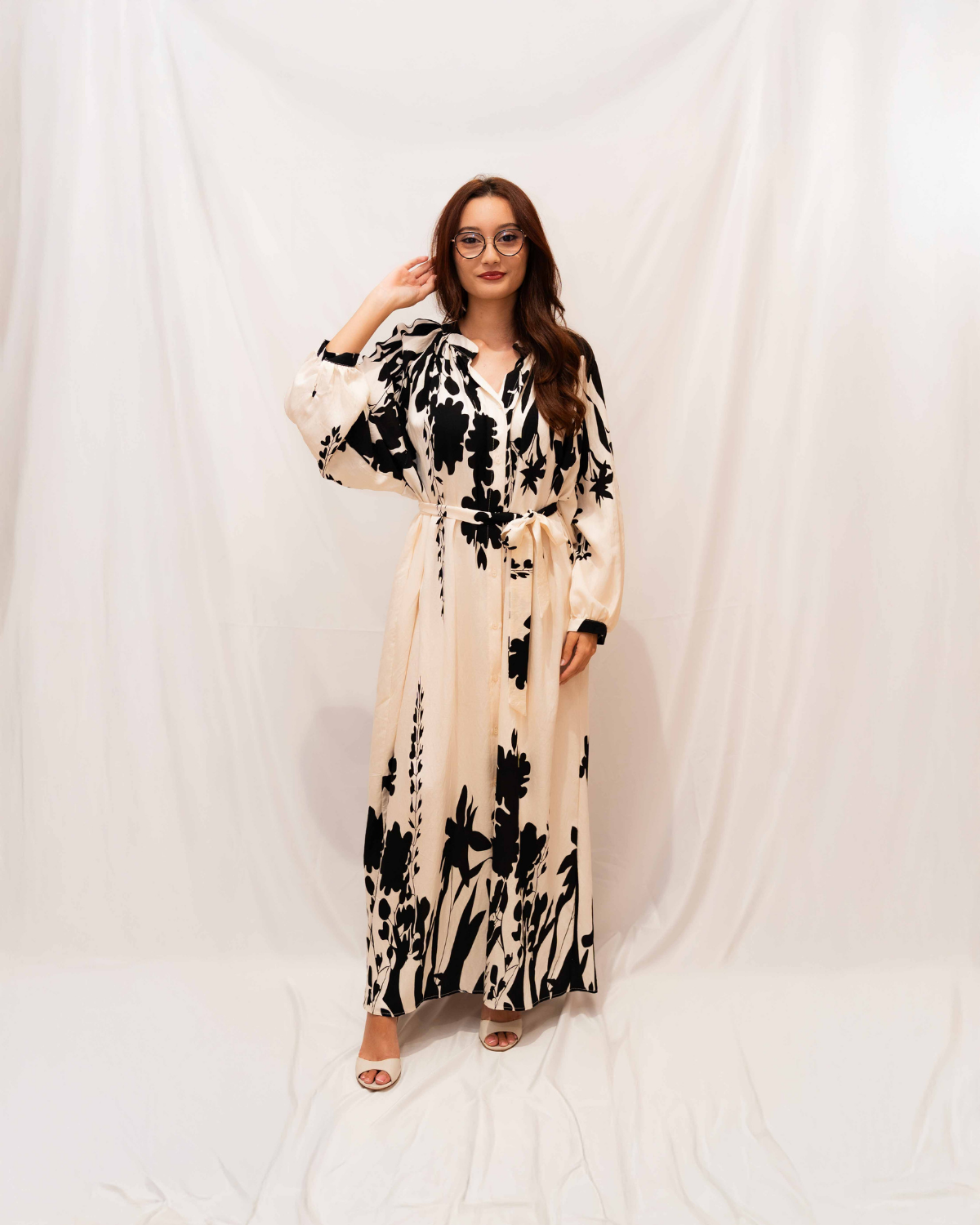 Robe longue imprimée