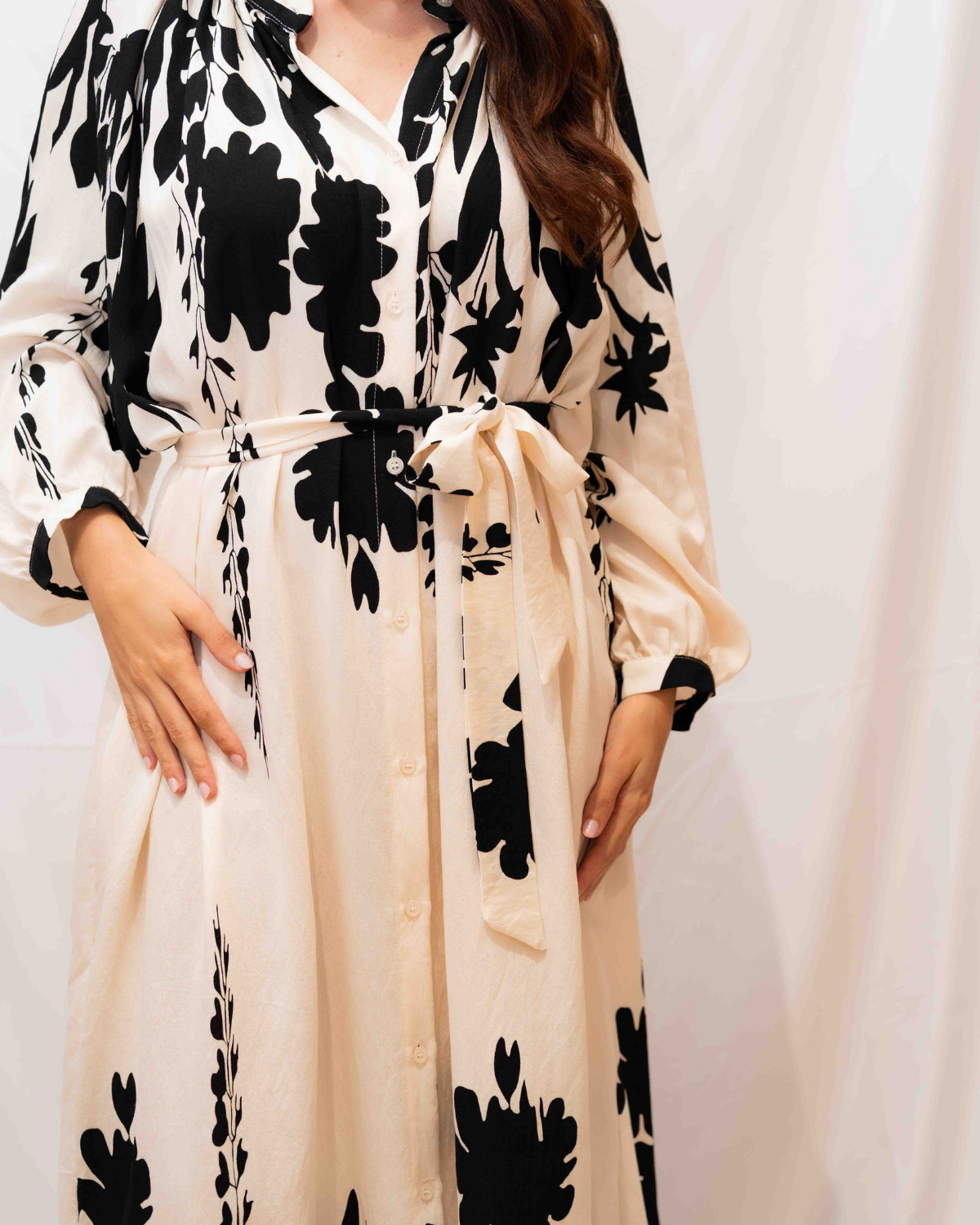 Robe longue imprimée