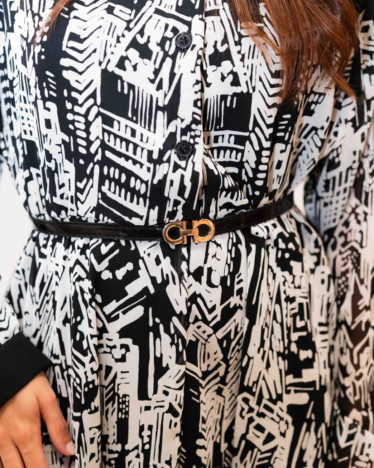 Robe longue imprimée