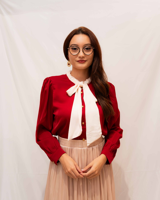 Haut manches longues à col montant