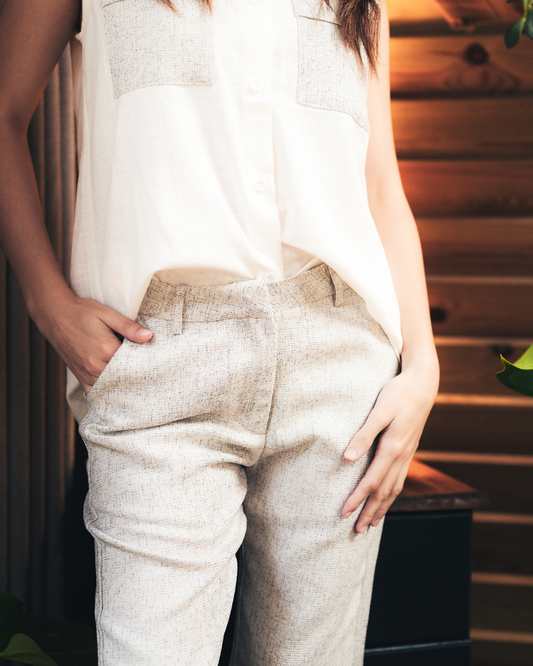 Ensemble pantalon sans manches