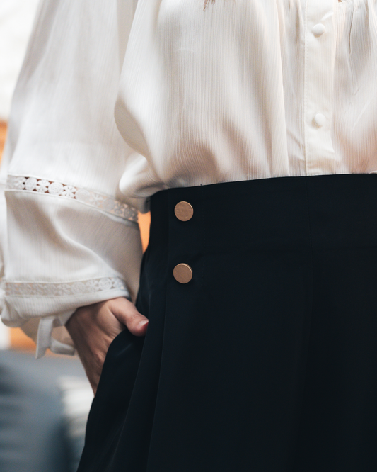 Pantalon Tailleur Évasé