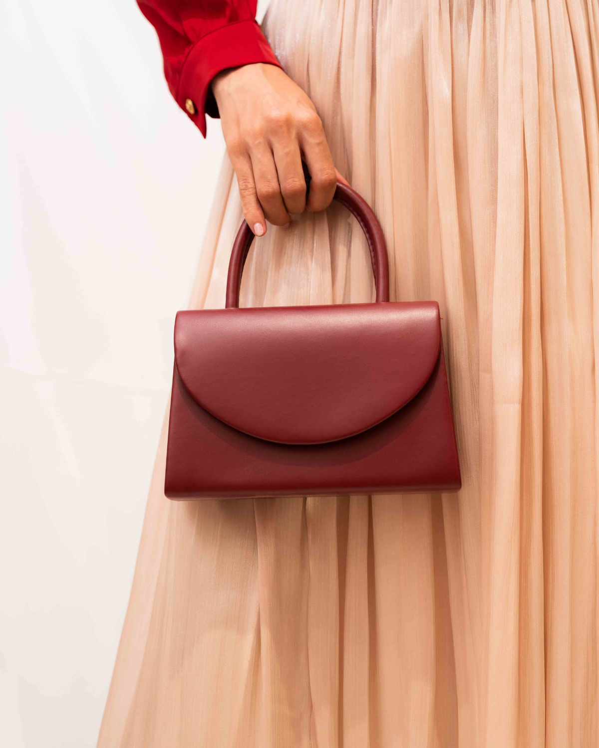 Sac à main bordeaux