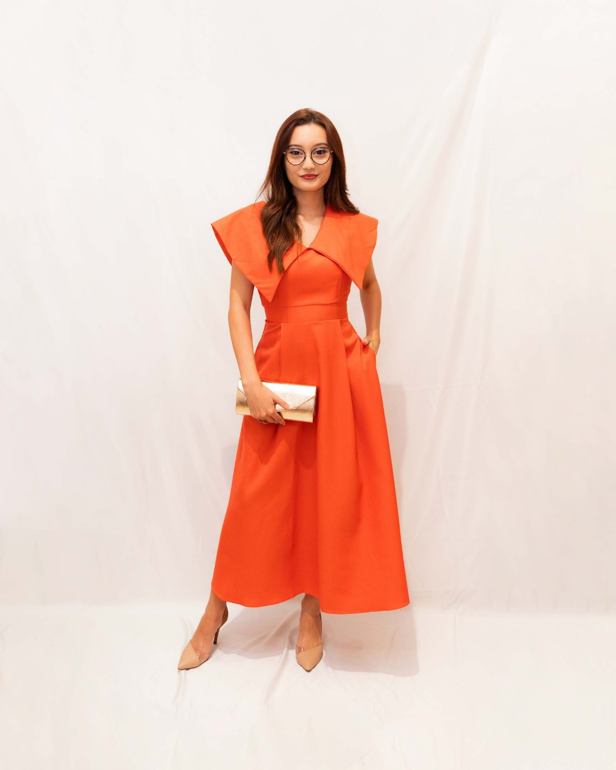 Robe Longue avec Manches larges