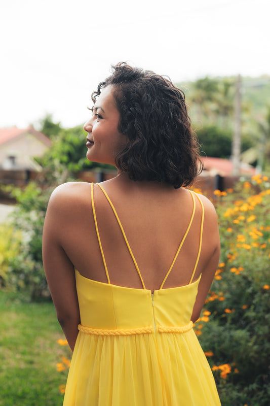 robe longue sans manches