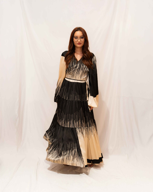 Robe longue imprimée