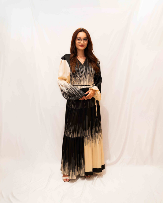 Robe longue imprimée