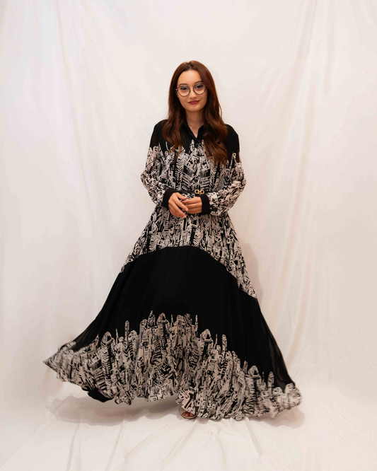 Robe longue imprimée