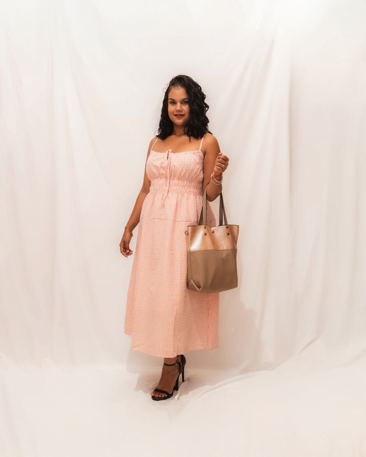 Robe longue sans manches