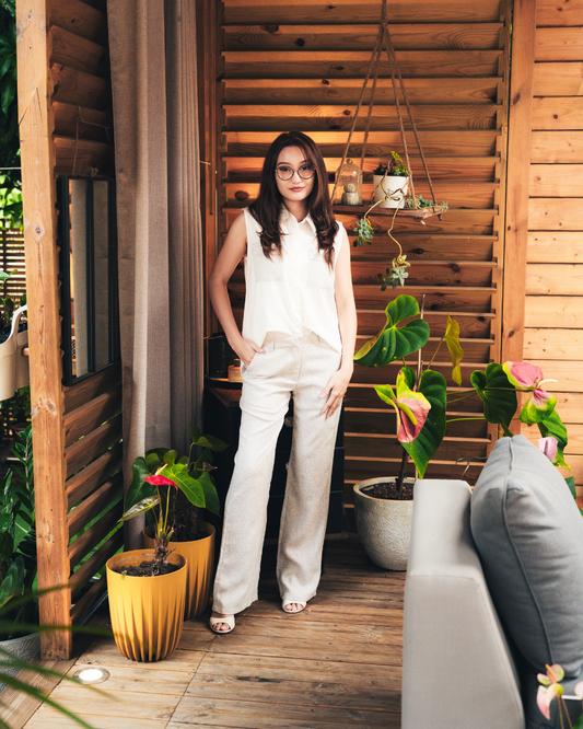 Ensemble pantalon sans manches