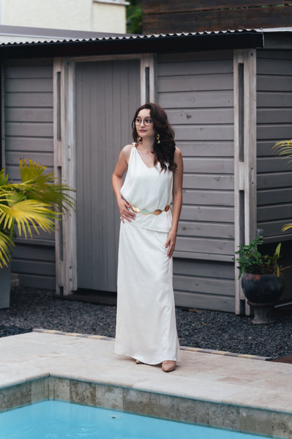 ensemble jupe blanc