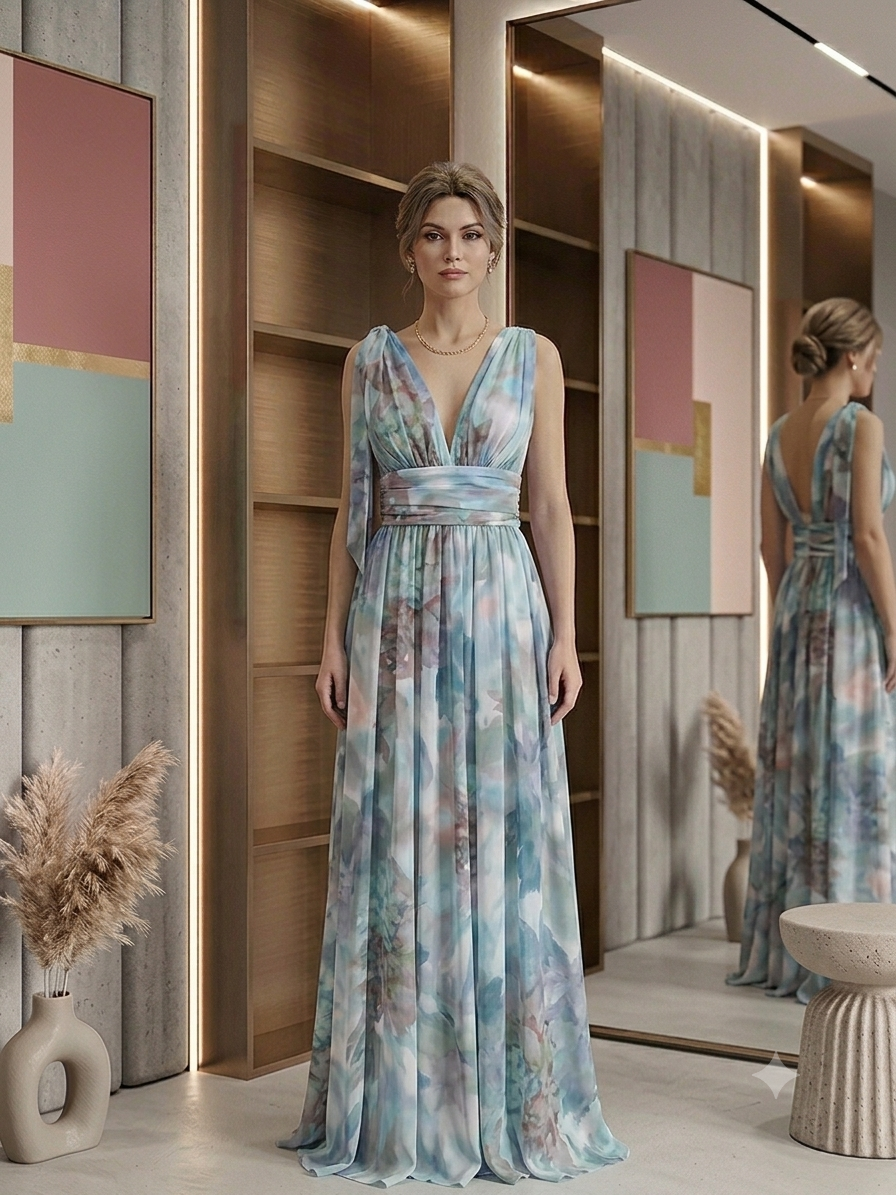 Robe Longue Fleurie
