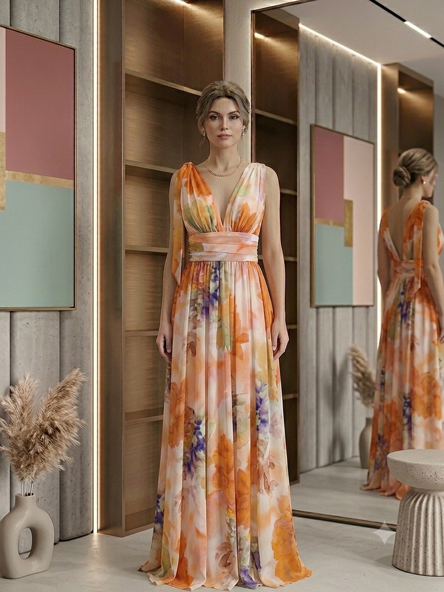 Robe Longue Fleurie