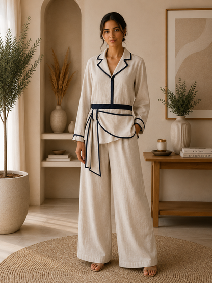 Ensemble Femme Chic à Liserés