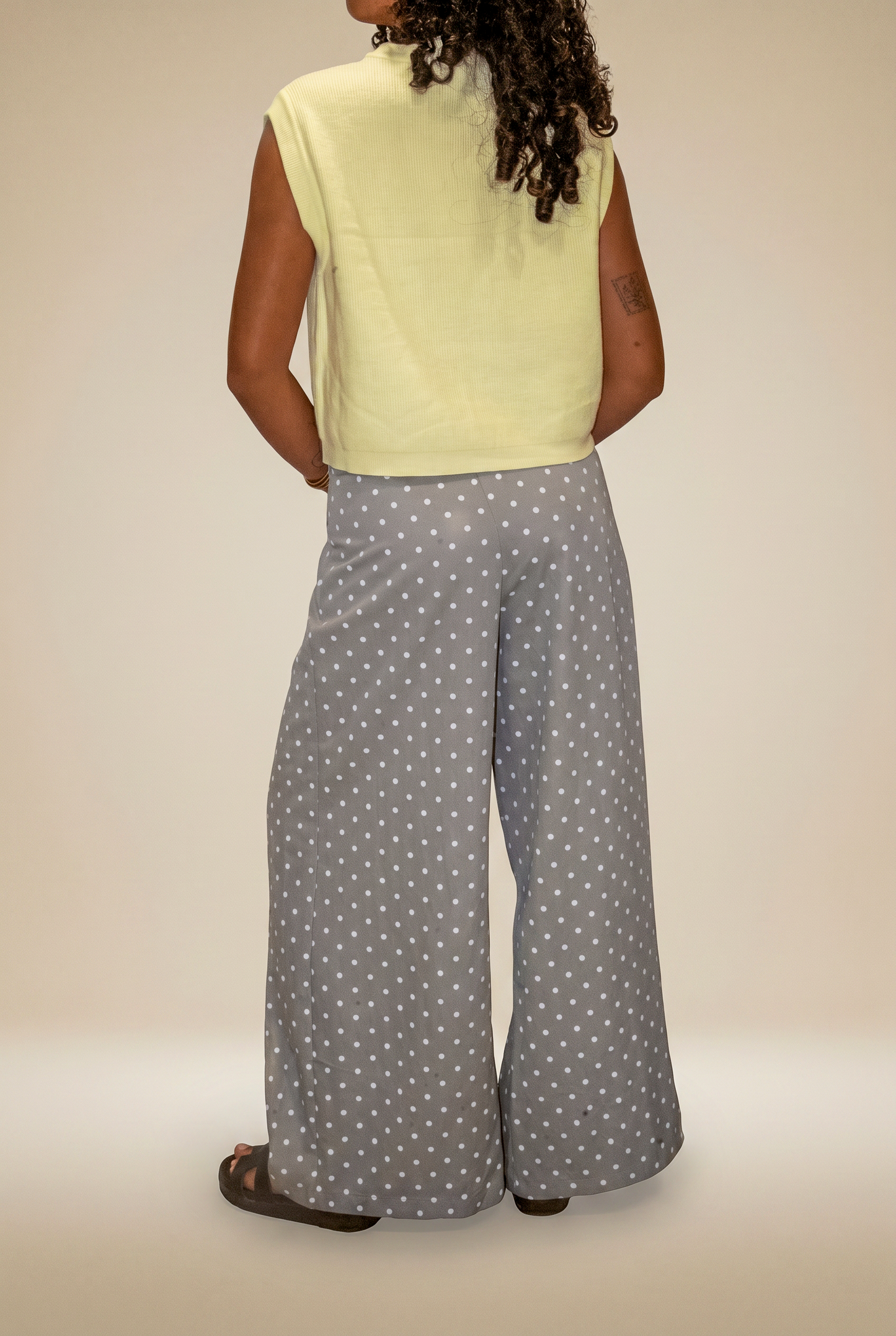 Pantalon Palazzo à Pois