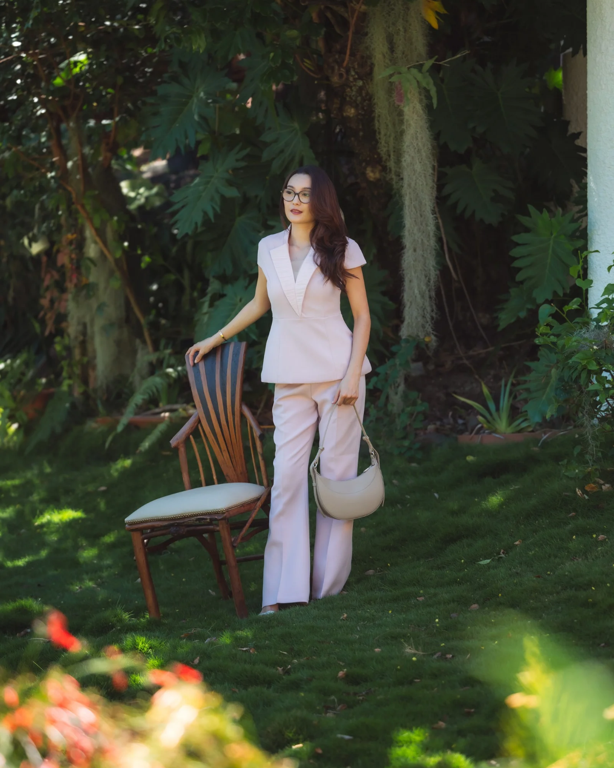 Ensemble pantalon rose