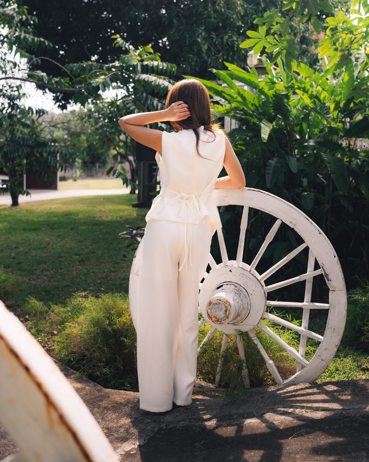 Ensemble pantalon sans manches