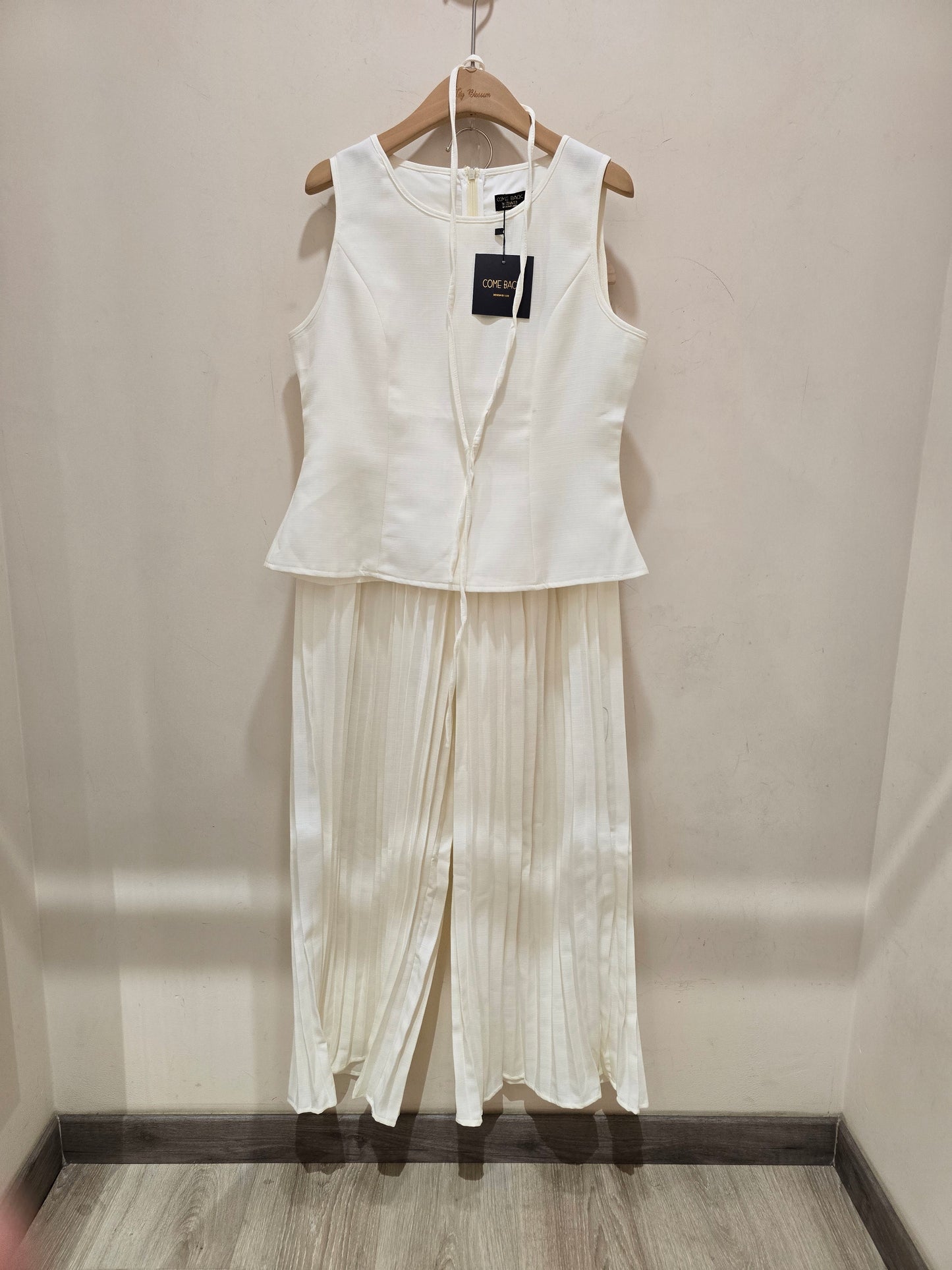 Ensemble pantalon plissée