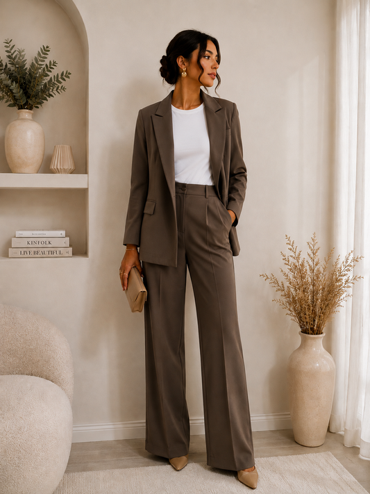 Tailleur Femme Marron