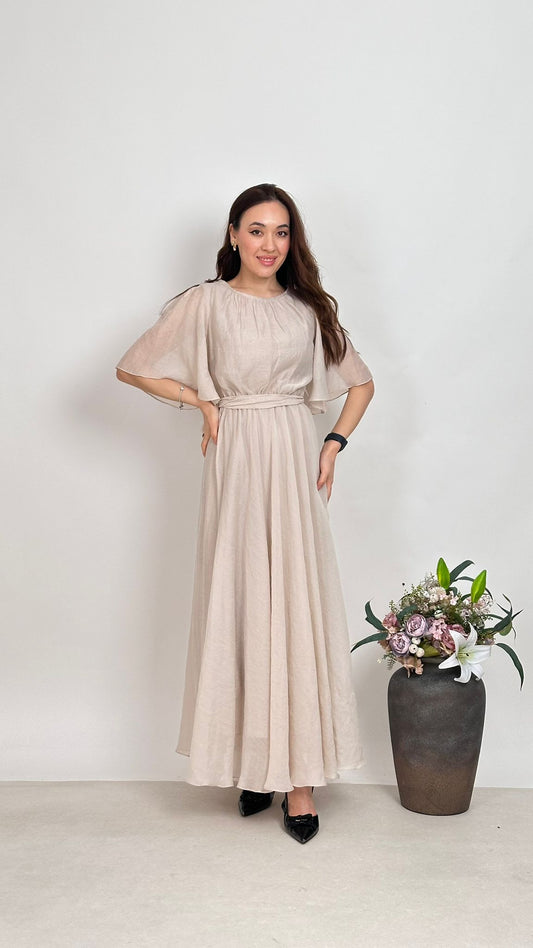 Robe Longue  Manches Papilon