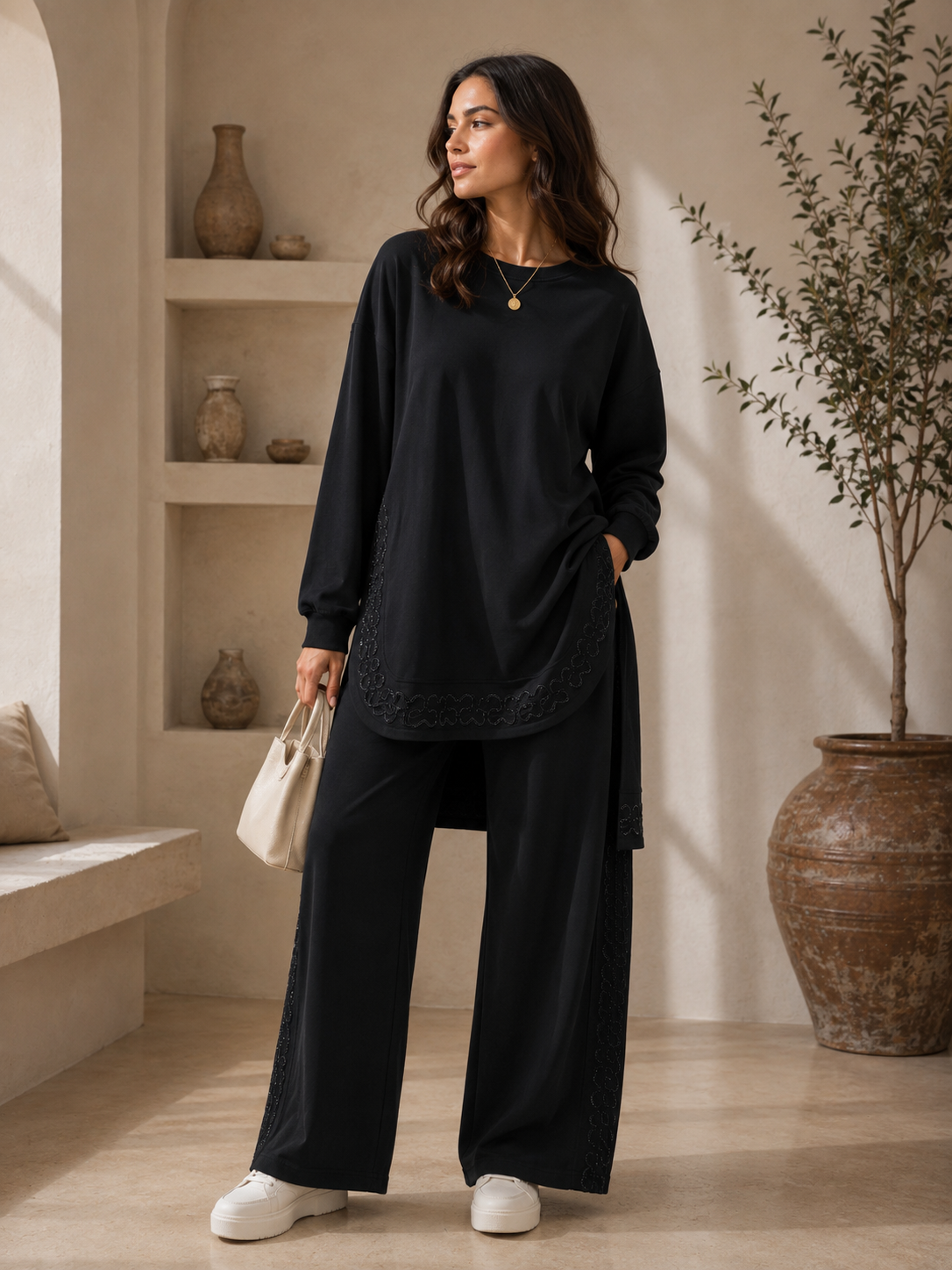Ensemble  & Pantalon – Noir