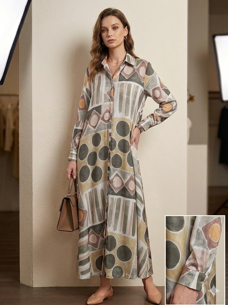 Robe chemise longue